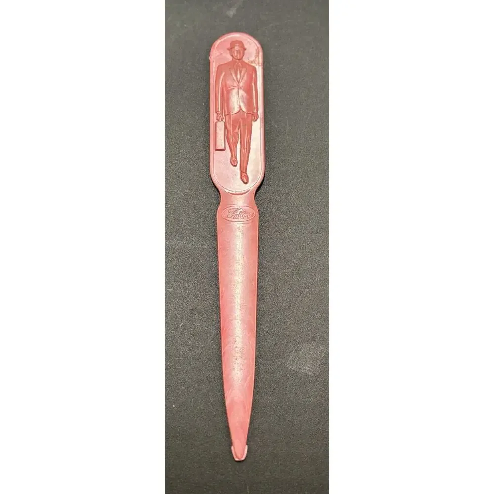 Fuller Brush Salesman RED Letter Opener Vintage 1950s